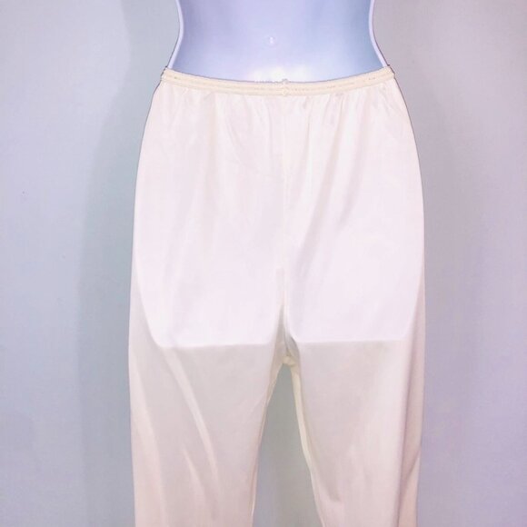 Vintage Komar Womens S Slip Pants Undergarment Ivory Nylon Lace - Picture 7 of 10